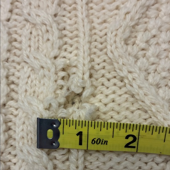 Cozy Cream Cable Knit Sweater Callan Knitwear Ireland NWT size XL - Picture 5 of 7